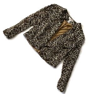 Hit List LA Leopard Bolero Blazer Jacket